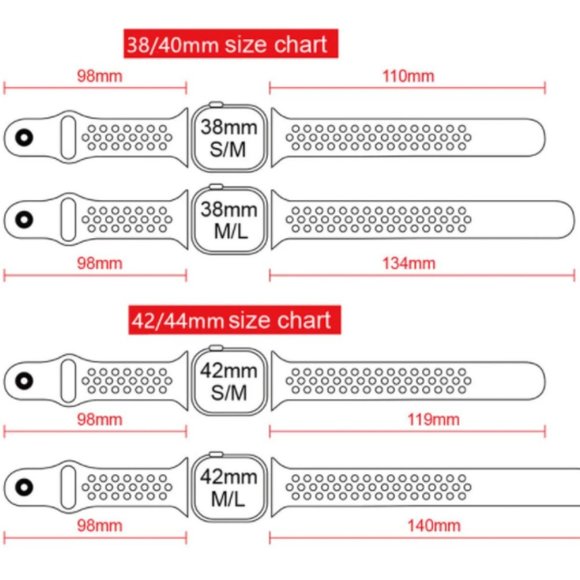 NEW[BAND] Light B Sport Silicone For Apple Watch - Picture 2 of 3